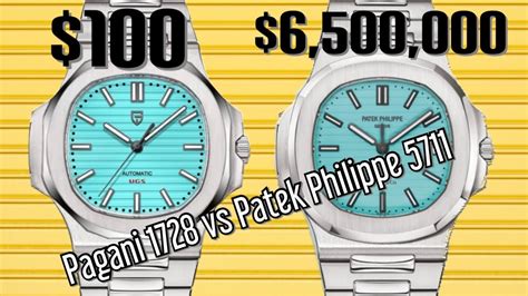 Pagani 1728 vs Patek Philippe 5711 